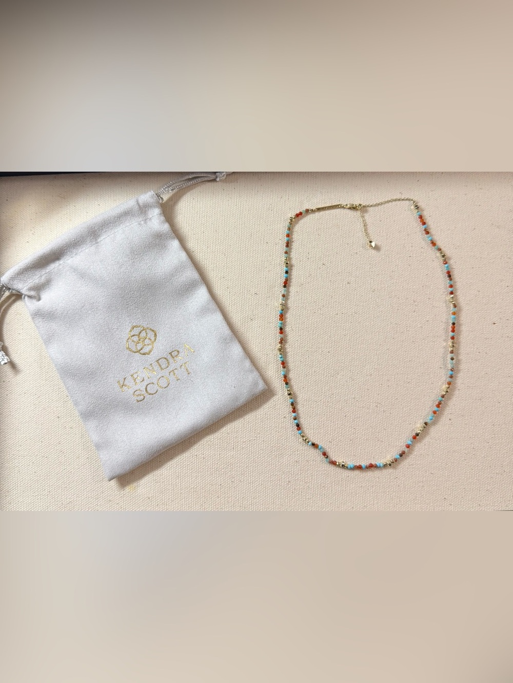 Kendra Scott Gold Chain Necklace with Colorful Beads & Dusty included
